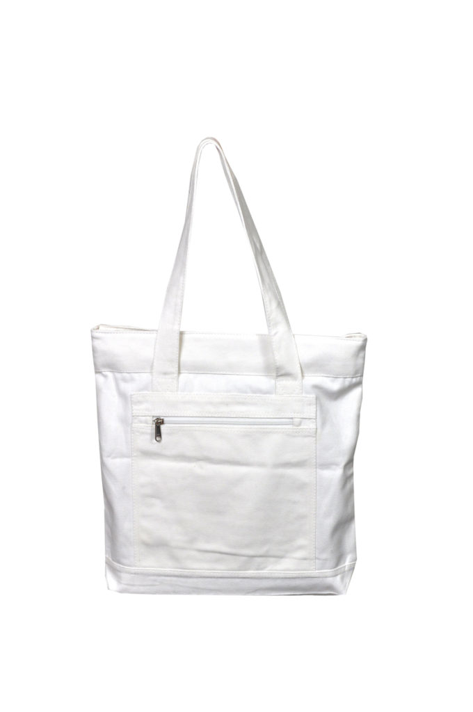 Canvas Carry Bag With Side Pocket - No Plastc Shop