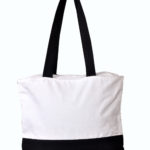 Canvas Tote Bag with Zipper