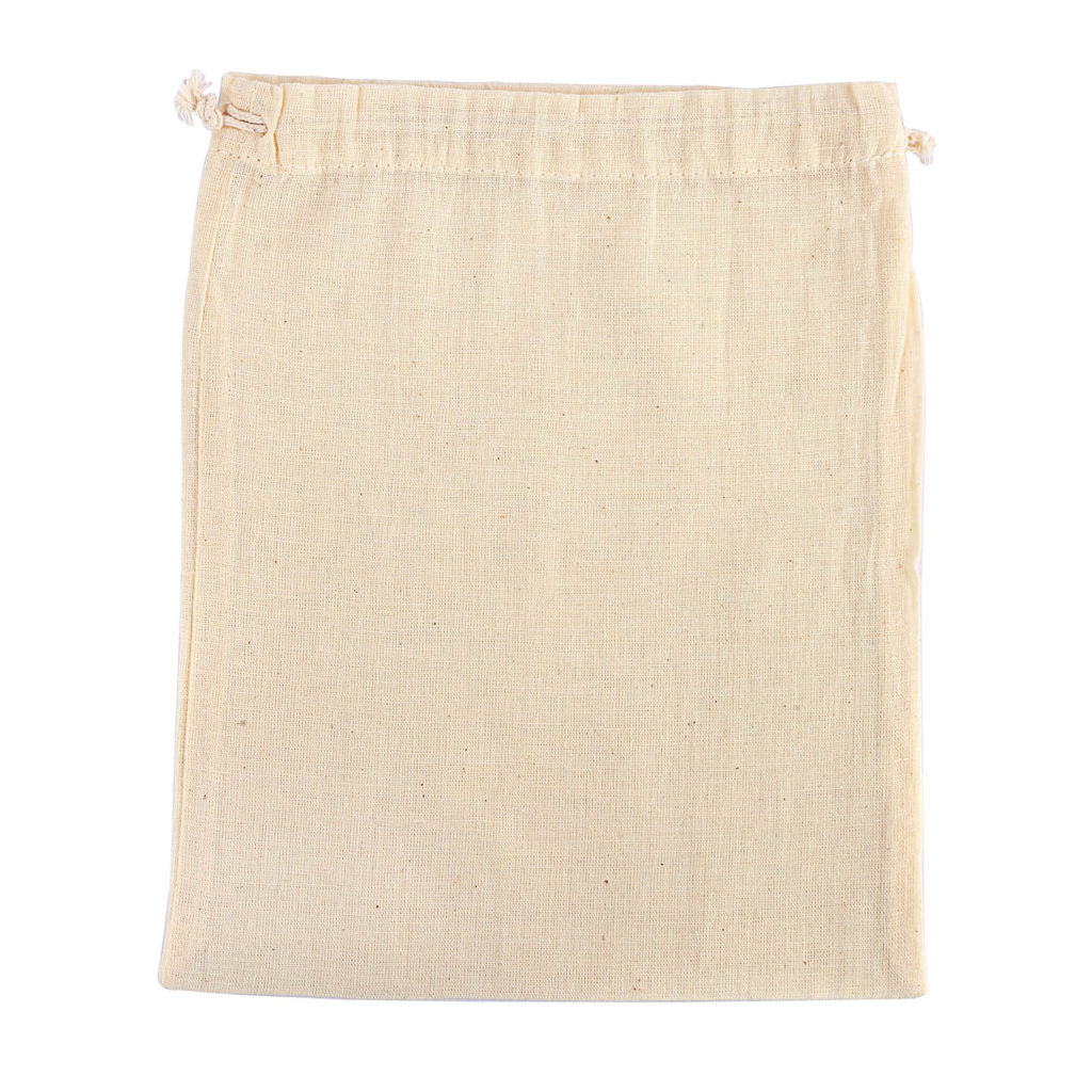Cotton Drawstring Bags Potli Pouches 8X10 Set of 50 - No Plastic