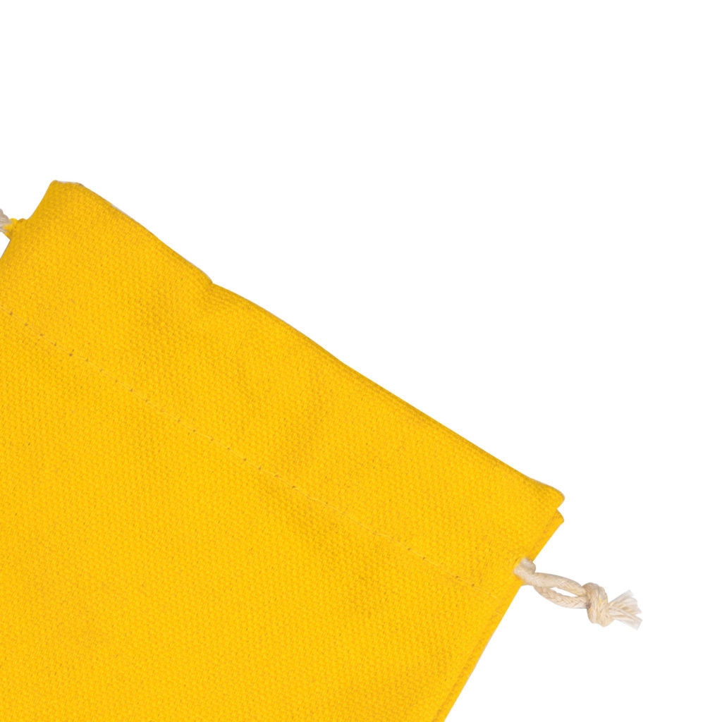Yellow Canvas Drawstring Bags 4