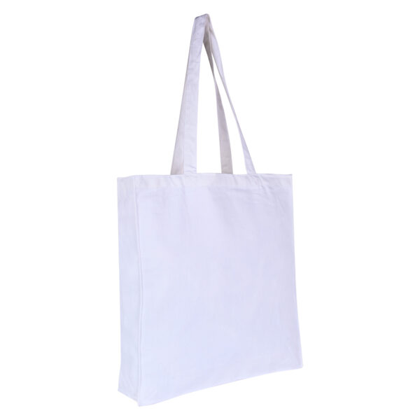 Gusset Tote Bag White