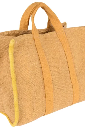 Canvas Webbing Gusset Tote Bag