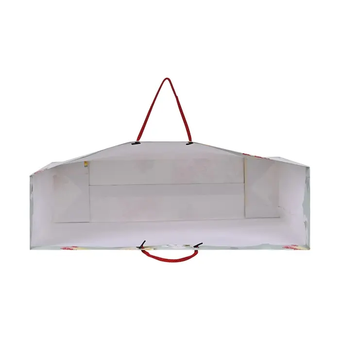 Floral Design Paper Gift Bag 18"x14"x5" Big Size 5 Flora Design Paper Bag Inside