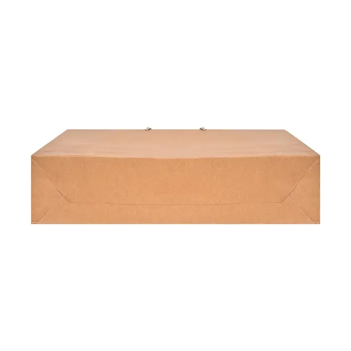 Kraft Paper Brown Bags (5 Count) 12"x9"x3" 3 Paper Bag Horizontal Bottom