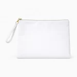 White Canvas Pouch with Zipper 12"x8" (25 Count) 2 Canvas White Pouch