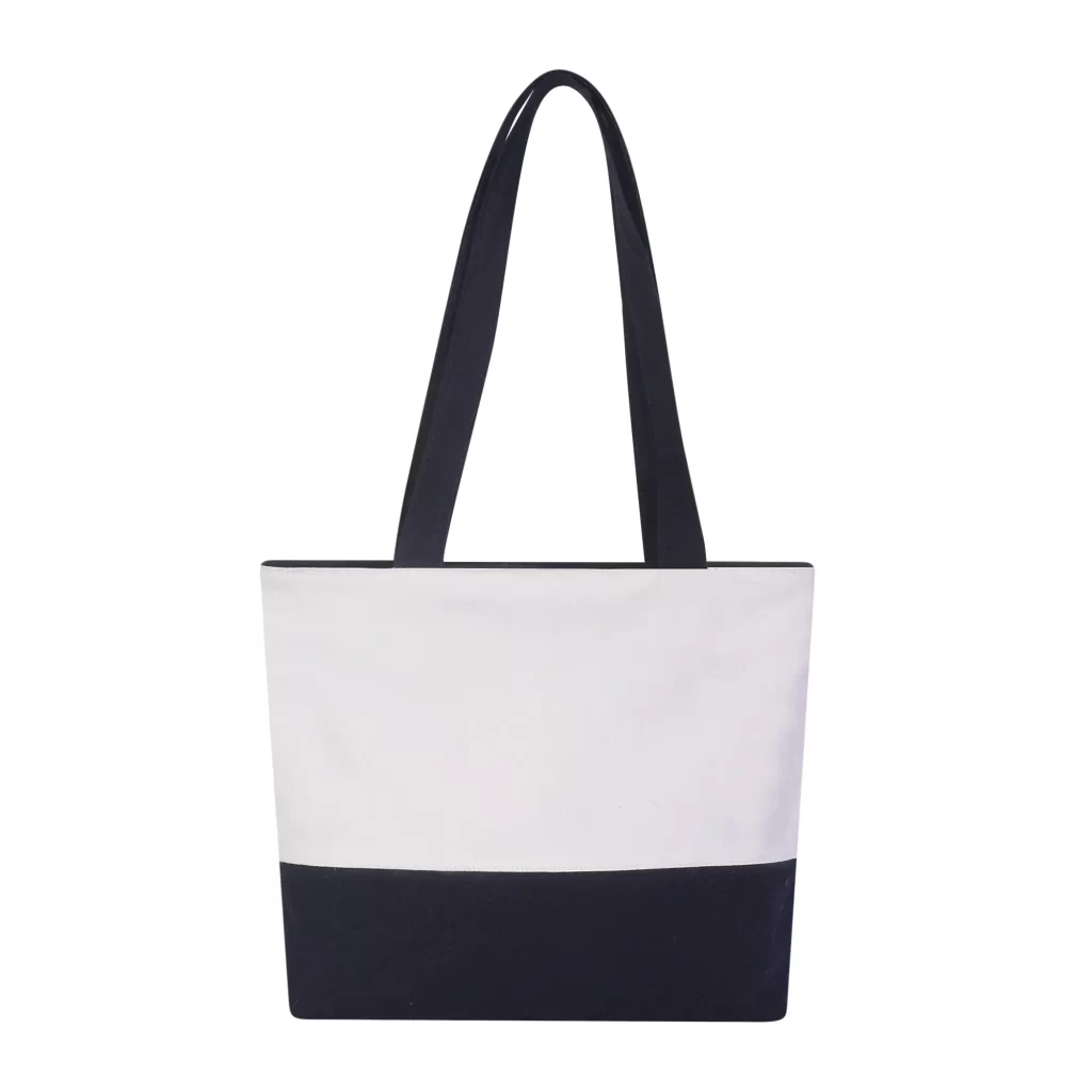 Tote Bag White and Blue
