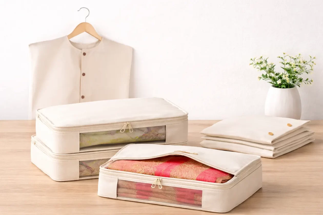 Bag Size Guide – Choose the Right Bag for Your Needs 12 Cotton Saree Cover Bags Header No Plastic Shop