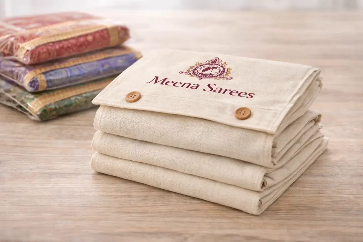 Custom Printed Saree Bags for Branding