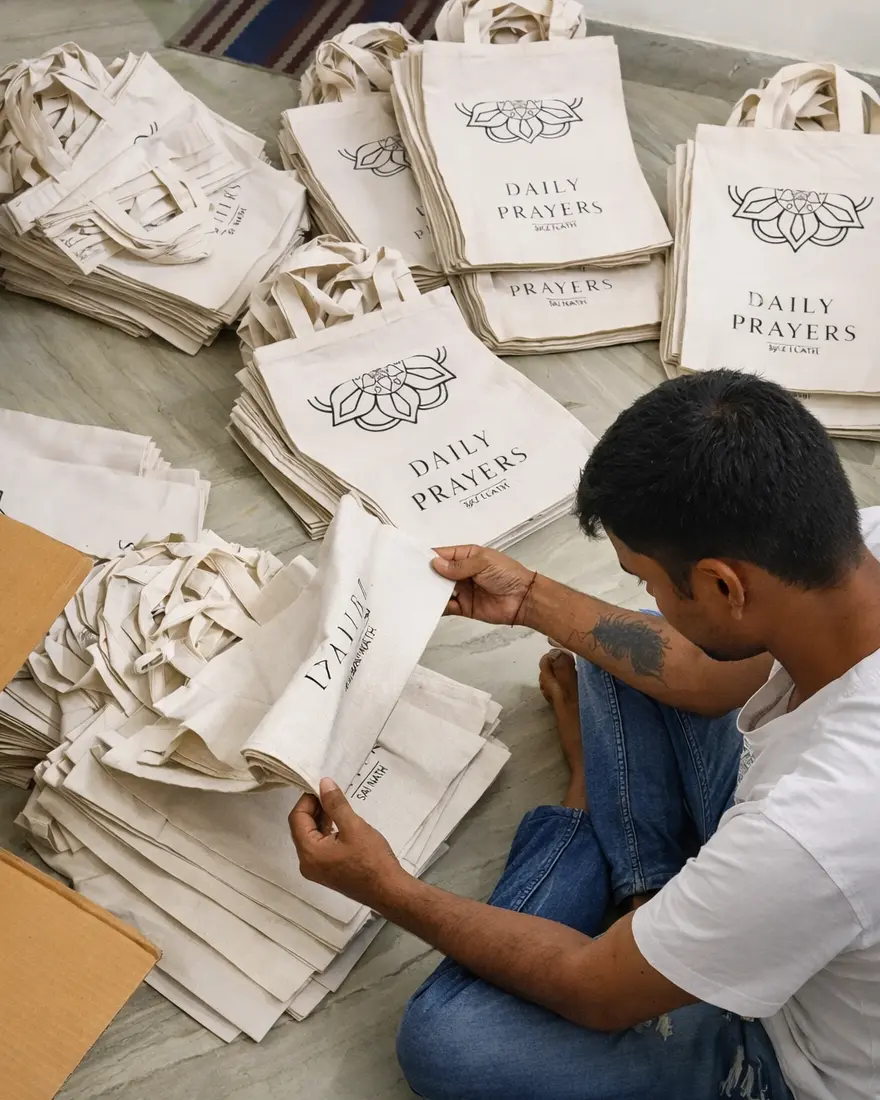 Quality check cotton bags